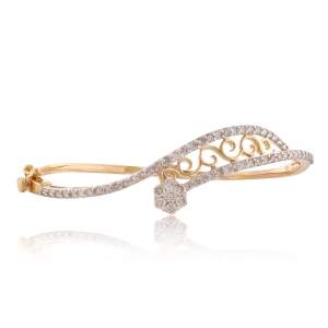 Beautifully Crafted Diamond Bracelet in 18k Yellow Gold with Certified Diamonds - BR0156P
